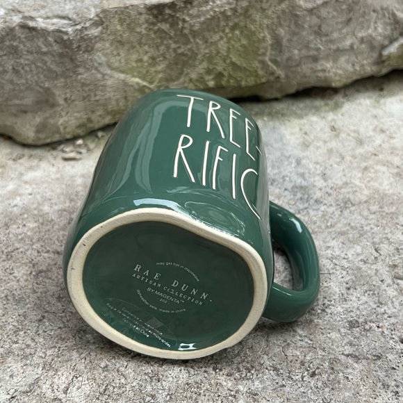 Rae Dunn TREE-RIFIC Forest Green Mug - Picture 3 of 3